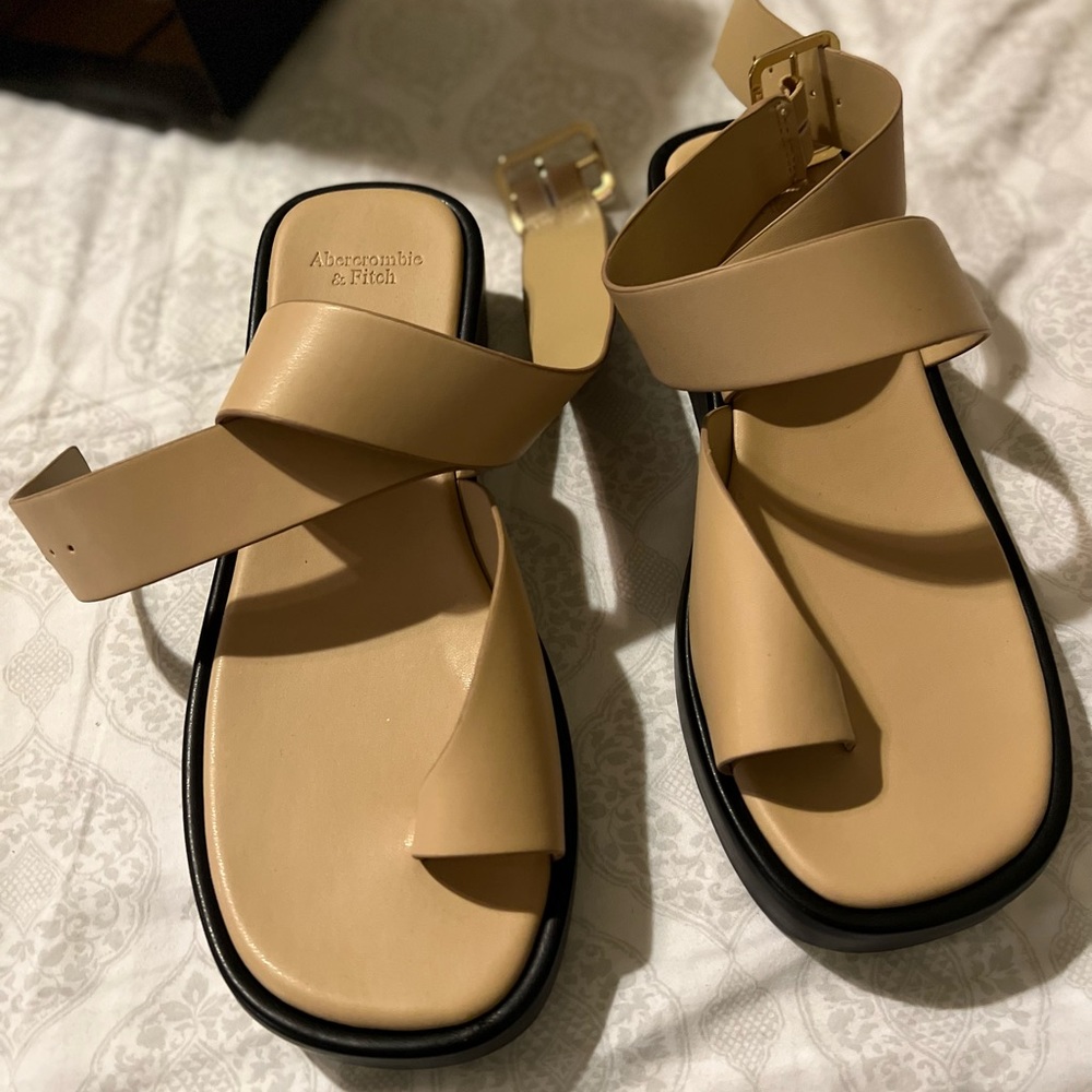 Abercrombie Nude Sandals